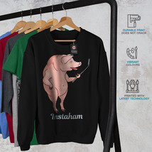 Wellcoda Instaham Food Mens Sweatshirt, Pig Ham Meat Casual Pullover Jumper - £25.41 GBP+