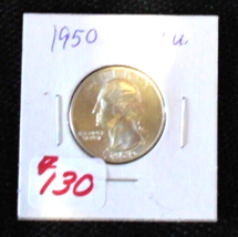 Lot: 1950, 1951S, 1952 Washington Quarters, 90% Silver, Rare Old Coins - Read Ad - £34.93 GBP