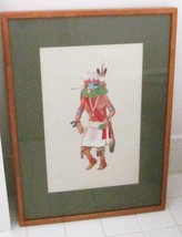 Leroy Kewanyama Hopi Original Art Painting Native American Signed Gouache 17x24 - £1,271.22 GBP