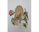 *Doesn&#39;t Work* 1921 Die Cut Foldout Cupid With Speaker Of Flowers Valent... - $9.89