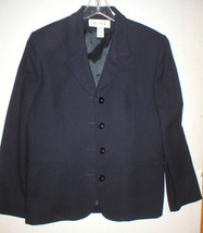 Nice Womens Blazer Jacket Office Jones New York Suit Separates Navy Blue... - $74.25