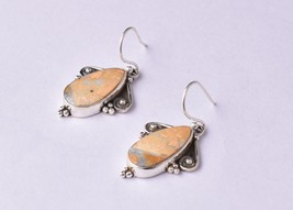 925 Argent Sterling Bourdon Jasper Pierre Précieuse Fait à la Main Oreilles Elle - £25.89 GBP