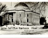 RPPC Lake County Courthouse - Two Harbors Minnesota MN Postcard - £29.79 GBP