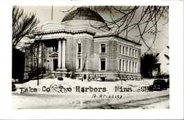 RPPC Lake County Courthouse - Two Harbors Minnesota MN Postcard - £29.72 GBP