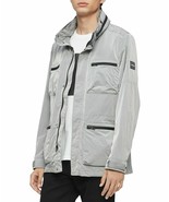 Calvin Klein Mens Gray Field Jacket with Zip-Out Hood MSRP $228 B4HP - $64.34 CAD