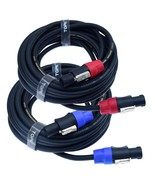 Speak On 2Pack Pro Speakon To Speakon Male Speaker Gauge Wire, 2 Conduct... - $41.96