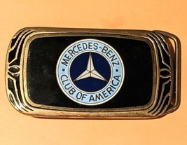 Brass Buckle Mercedes Benz Car  Club America  Logo 1983 NAP Inc No Belt NOS - £36.58 GBP