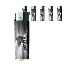 Elephant Art D42 Lighters Set of 5 Electronic Refillable Butane  - £12.65 GBP