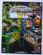 Avengers Pinball FLYER Limited Edition Hulk LE Marvel Comics Superhero A... - $92.63