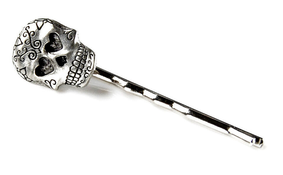Skull - Day of the Dead Bobby Hair Pin - QHG3 - $3.45