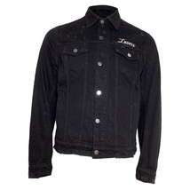 Amiri Lovers Trucker Graphic Print Denim Jacket In Cotton Men Black Xxl - $607.05