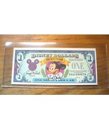 1993 $1 Disney Dollar - Mint Condition - Mickey&#39;s 65th - Series A - £19.04 GBP