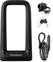 Rockbros Bike, Max 22.5Mm Bike U Lock+Keys+1.2M/4Ft Steel Cable+Mounting... - $44.99