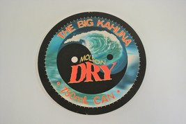 Molson Dry Cardboard Sign The Big Kahuna 750mL Can Surf Wave 12&quot; Vtg 90s - £19.27 GBP