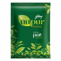 Godrej Nupur Henna Powder Mehendi 120 grams pack Hair Color 100% Natural - £7.60 GBP