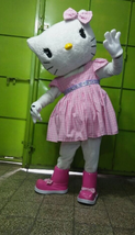 New Hello Kitty Mascot Costume Party Character Birthday Halloween Cosplay Pink D - £312.71 GBP