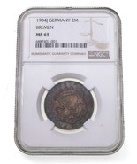 1904 German States Bremen 2 Mark Graded by NGC as MS-65 - $458.42 CAD