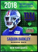 2018 Rookie Phenoms Saquon Barkley Emerald Rookie - Mint - New York Giants - £1.55 GBP