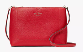 Kate Spade Harlow Crossbody Cherry Pebbled Leather WKR00058 NWT $279 Retail - £80.36 GBP