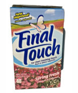 Final Touch Fabric Softener Sheets, Spring Fresh Scent, 40 sheets, VTG 2004 - $27.90 CAD