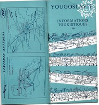 1966 Original Vintage Travel Brochure Tourism Yugoslavia Yougoslavie Tou... - £14.14 GBP