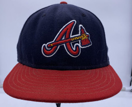 Atlanta Braves Cap Cool Base on Field 7 55.8 cm 59 Fifty Pre Owned - £12.78 GBP