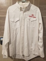 Dodge Truck Long Sleeve Dress Shirt White Needs Cleaned Size XL Mens - £17.57 GBP