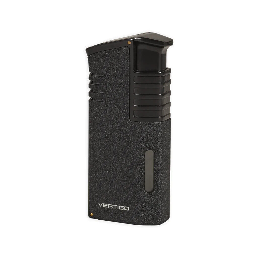Vertigo Mechanic Triple Torch w/Cigar Punch BLACK CRACKLE - VERT MECHANI... - $29.35