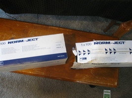 NEW LOT of 135 Norm Ject 10 ml 12 ml Plastic Syringe Luer Tip  # 4100-000V0 - £59.77 GBP