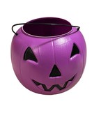 Vintage General Foam Purple Jack-O-Lantern Pumpkin Pail Halloween Bucket... - $13.44