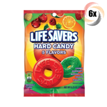 6x Bags Lifesavers Assorted 5 Flavors Candy Peg Bags | 6.25oz | Fast Shipping - £21.17 GBP