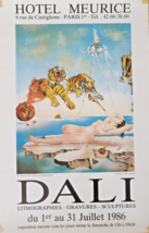 Salvador Dalí - Poster Original Display - Hotel Meurice - 1986 - £124.48 GBP