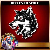 Red Eyed Wolf - Decal - $4.49+