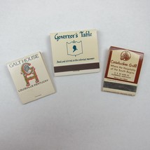 3 Vintage Matchbooks Kentucky Galt House, Governor&#39;s Table, Caintuckee G... - £11.76 GBP
