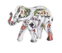 Elephant Graphitti DKd Figure Decor - £19.41 GBP