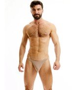 N2N Bodywear Micro Silk Thong Taupe Men&#39;s Underwear &quot;Large&quot; P23 - £18.94 GBP