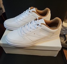 Mens Ben Sherman Campus White Beige Synthetic Casual Lace Up Trainers Size 9 - £32.05 GBP