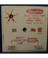 Dayton Solid State Cube Timer, part no. 2A561, Range 5-10 Sec., 120VAC/D... - $25.41 CAD