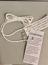 Roman/Roller/Venetian White Plastic Beaded Chain with Blind Child Safety... - $74.92 MXN