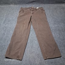 Carhartt Women Rugged Flex Loose Fit Canvas Pants Size 16 Regular Brown - $21.59