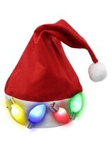 Nicky Bigs Novelties Adult Multi Color LED Light Up Santa Hat One Size - $68.62 MXN Nicky Bigs Novelties Adult Multi Color LED Light Up Santa Hat One Size - $68.62 MXN