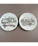 ROYAL PORZELLAN BAVARIA MINI PLATES 4 INCH KPM GERMANY HANDARBEIT SET OF 2 - $17.04 CAD