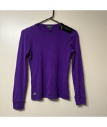 Lauren Ralph Lauren Faux Suede Elbow Patch Classic Shirt size M Purple - $27.28 CAD