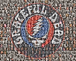 Grateful Dead Photo Mosaic, Including all Dead Band Members. Gift for Dead Fan - £16.02 GBP+