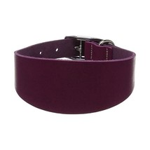 BBD PET PRODUCTS Whippet Leather Collar, Boysenberry  - £16.62 GBP