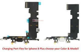 USB Charging Charge port Flex MIc antenna replacement Part for Iphone 8+ Plus - £15.22 GBP