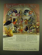 1990 Franklin Mint Ad - Jewels of the Sea by Richard Ellis - $18.49