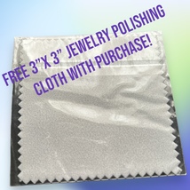Free with  Holleys Cre8tions Jewelry Purchase -3x3 inch jewelry cleaning cloth. - £0.00 GBP
