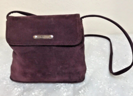 Hush Puppies Small Suede Crossbody Purse Chocolate Brown - £14.32 GBP