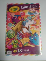 Crayola 18 page Uni-Creatures Giant Coloring Pages Kids 12.75 x 19.5 col... - £8.03 GBP